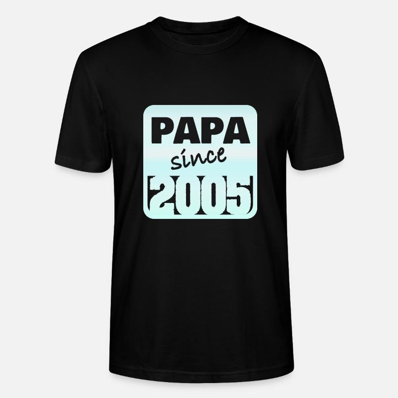 Papa 2005 - Stanley/Stella Unisex Bio-T-Shirt CRAFTER - Schwarz