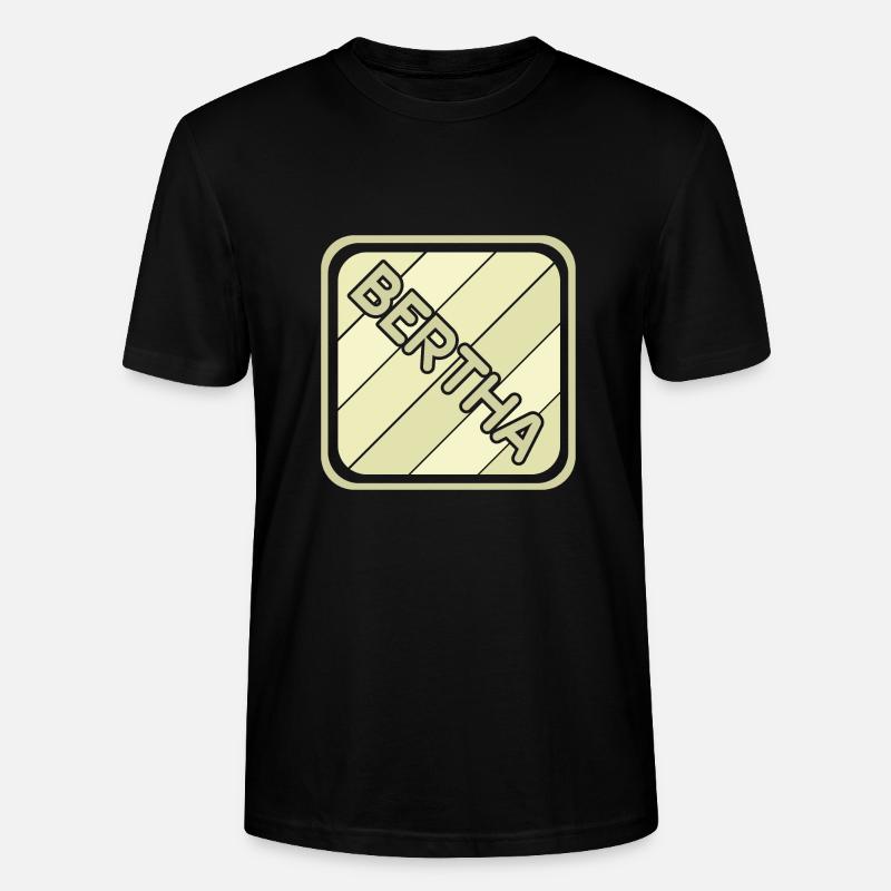 Bertha als Mädchenname - Stanley/Stella Unisex Bio-T-Shirt CRAFTER - Schwarz