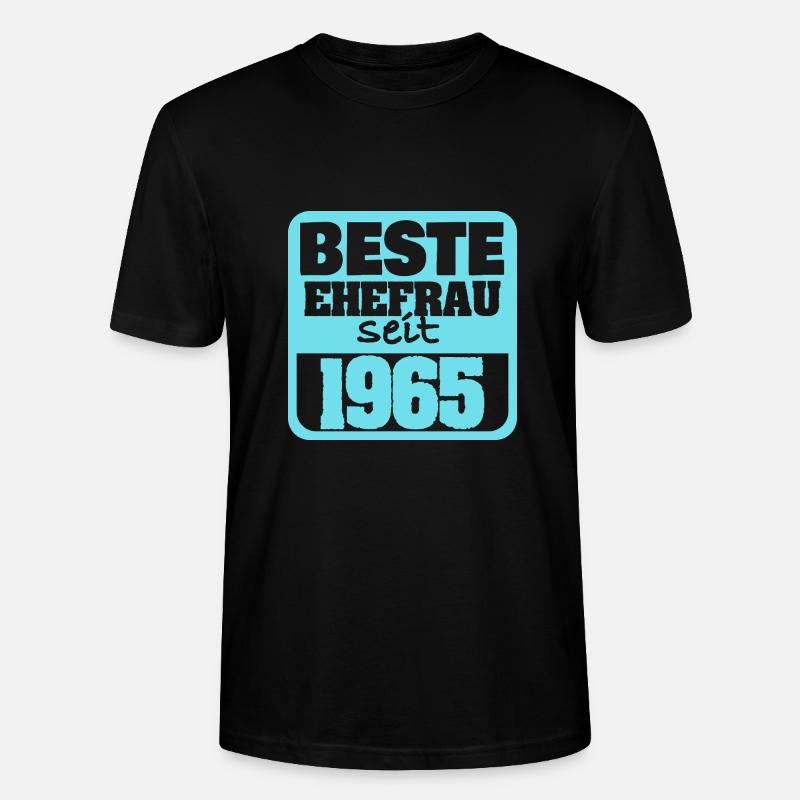 1965 - Stanley/Stella Unisex Bio-T-Shirt CRAFTER - Schwarz