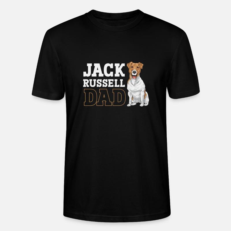 Jack Russell Terrier - Stanley/Stella CRAFTER Unisex Organic T-Shirt - black
