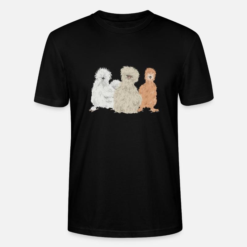 Seidenhuhn Poulet soyeux - T-shirt bio CRAFTER Stanley Stella Unisexe - noir