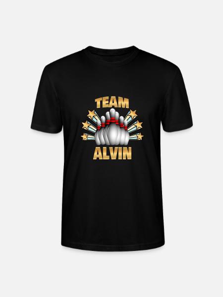 Alvin as bowling - Stanley/Stella CRAFTER Unisex Organic T-Shirt - black