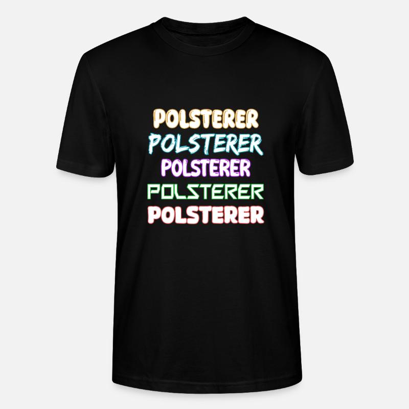 Job Polsterer - Stanley/Stella Unisex Bio-T-Shirt CRAFTER - Schwarz