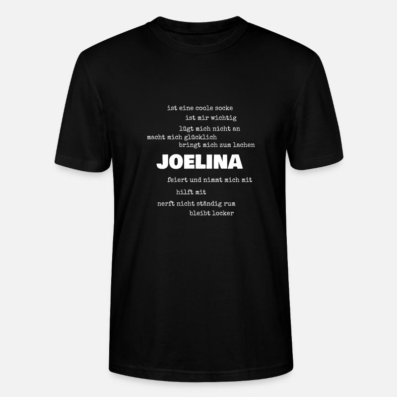 Sprueche Joelina - Stanley/Stella Unisex Bio-T-Shirt CRAFTER - Schwarz