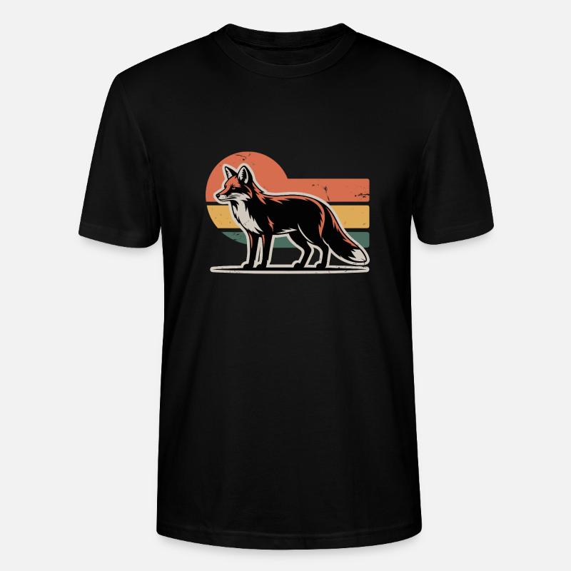 Fuchs Tier - Stanley/Stella Unisex Bio-T-Shirt CRAFTER - Schwarz
