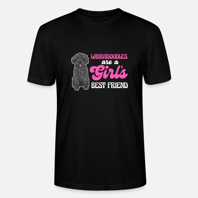 Labradoodle Hund - Stanley/Stella Unisex Bio-T-Shirt CRAFTER - Schwarz