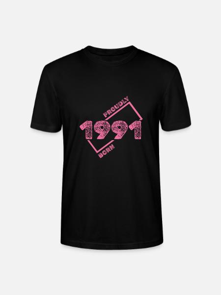 Born in 1991 - Stanley/Stella CRAFTER Unisex Organic T-Shirt - black