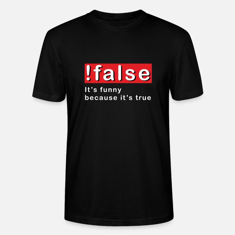 False Programming - Stanley/Stella CRAFTER Unisex Organic T-Shirt - black