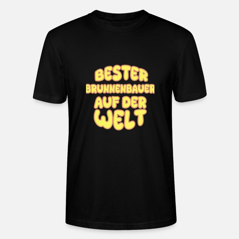 Nomination du constructeur de puits - T-shirt bio CRAFTER Stanley Stella Unisexe - noir