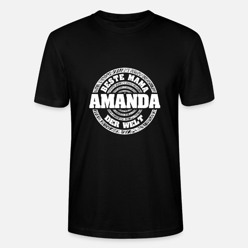 Mutter Amanda - Stanley/Stella Unisex Bio-T-Shirt CRAFTER - Schwarz