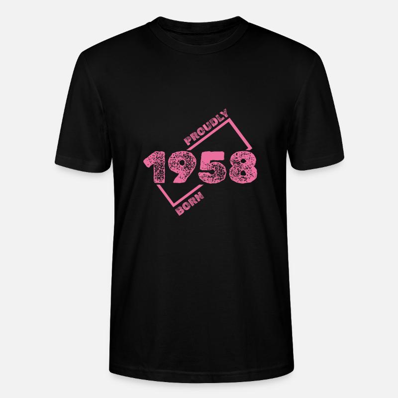 1958 - Stanley/Stella Unisex Bio-T-Shirt CRAFTER - Schwarz