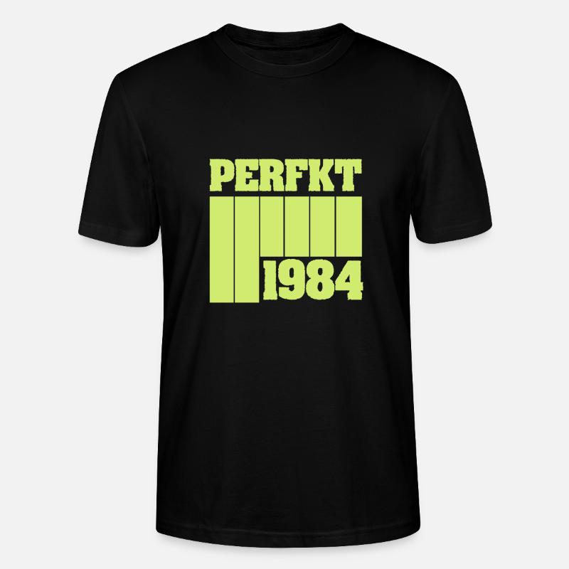 Perfekt 1984 - Stanley/Stella Unisex Bio-T-Shirt CRAFTER - Schwarz