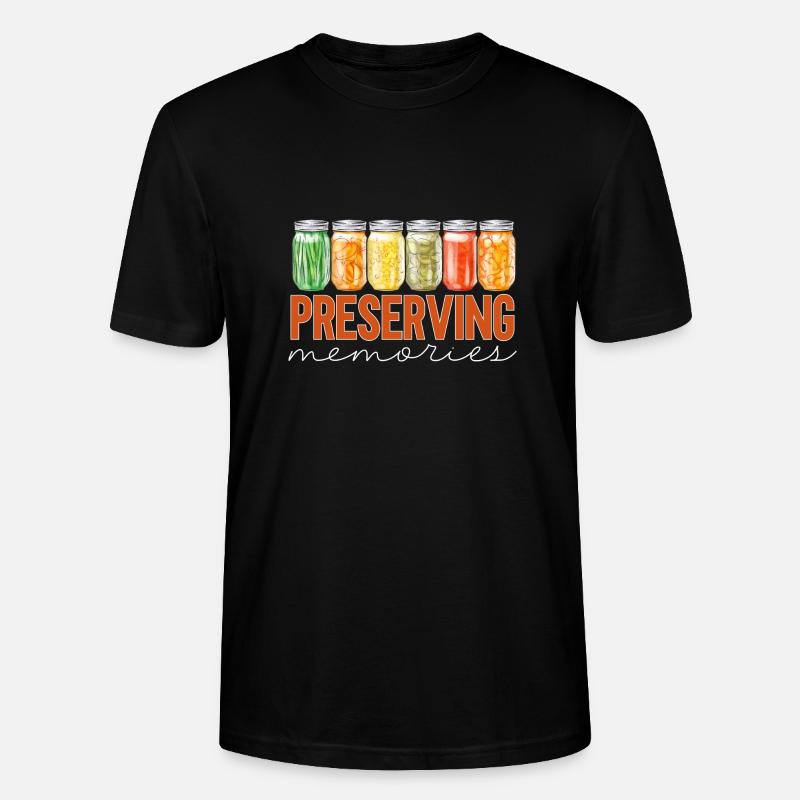Einmachen Einkochen Lebensmitteln Konservieren - Stanley/Stella Unisex Bio-T-Shirt CRAFTER - Schwarz
