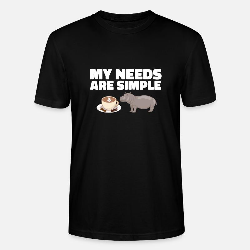 Hippopotame Hippopotame - T-shirt bio CRAFTER Stanley Stella Unisexe - noir