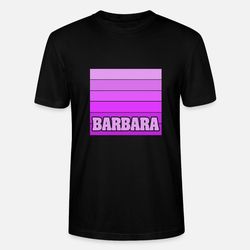 Mädchenname Barbara - Stanley/Stella Unisex Bio-T-Shirt CRAFTER - Schwarz