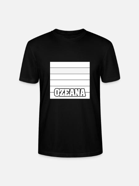 Ozeana as a woman's name - Stanley/Stella CRAFTER Unisex Organic T-Shirt - black