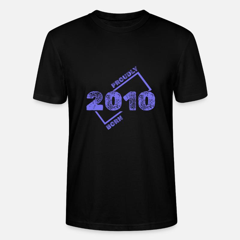 Geboren 2010 - Stanley/Stella Unisex Bio-T-Shirt CRAFTER - Schwarz