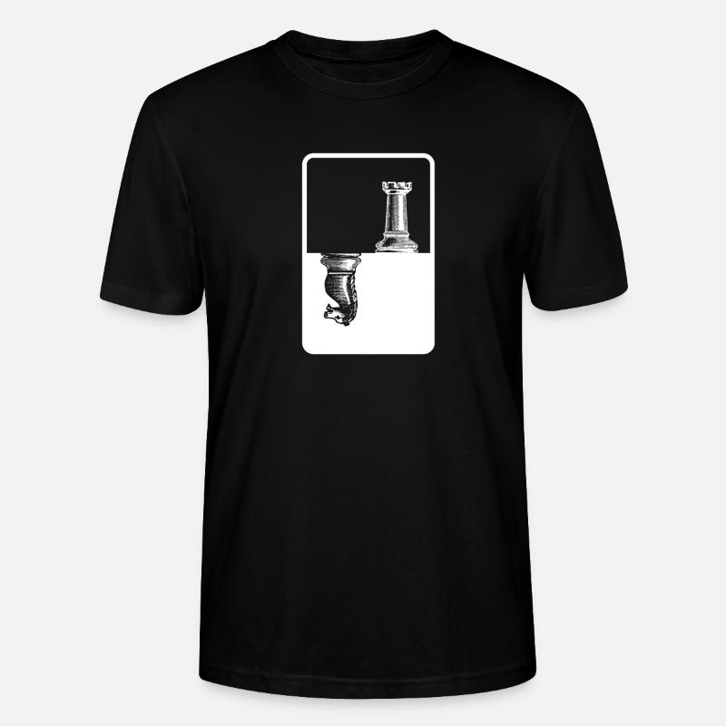 Springer Tour d’échecs cadeau - T-shirt bio CRAFTER Stanley Stella Unisexe - noir