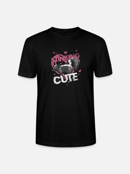 Masque de gaz gazeux mignon skunk fart badger puant - T-shirt bio CRAFTER Stanley Stella Unisexe - noir