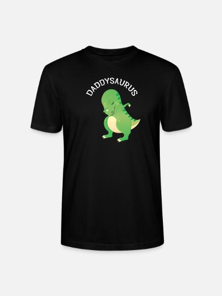 Daddysaurus - Cool Dinosaur T-Rex Design - Stanley/Stella Unisex Bio-T-Shirt CRAFTER - Schwarz