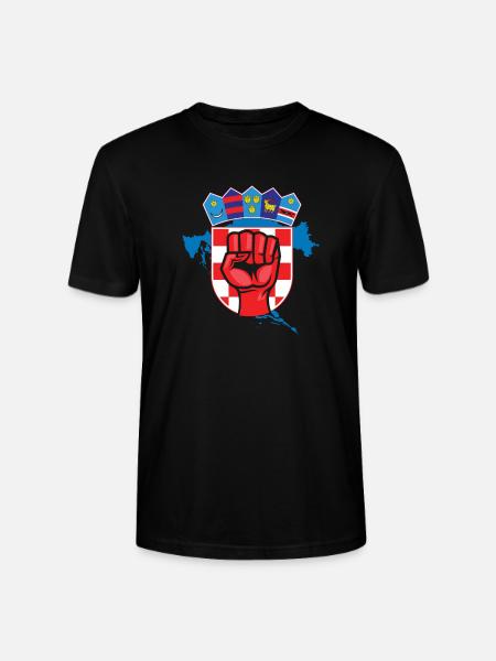 Croatia - Stanley/Stella CRAFTER Unisex Organic T-Shirt - black