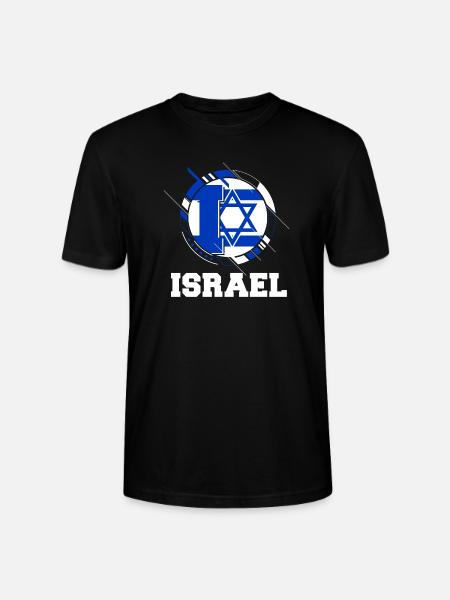Israel - Stanley/Stella CRAFTER Unisex Organic T-Shirt - black