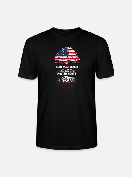 Ameryka Polska - Ekologiczna koszulka typu unisex Stanley/Stella CRAFTER - czarny