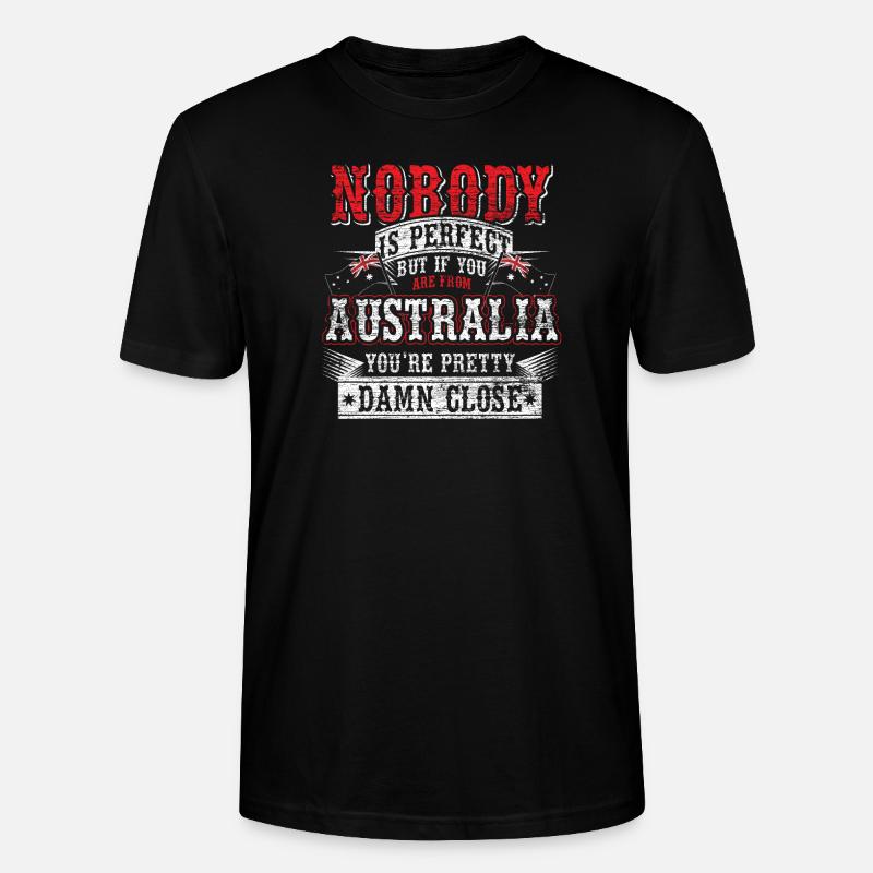 Australien - Stanley/Stella Unisex Bio-T-Shirt CRAFTER - Schwarz
