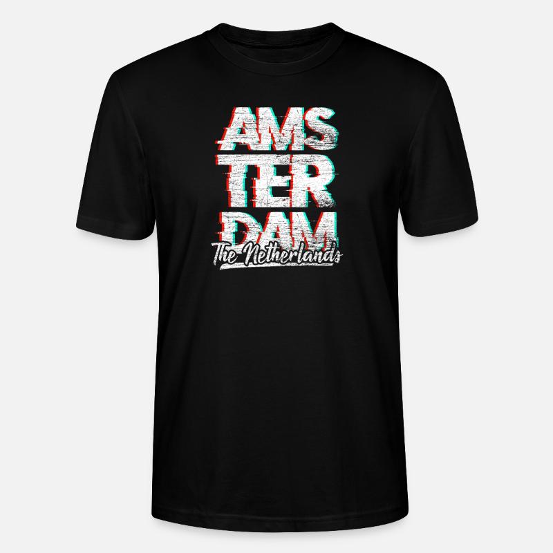 Amsterdam - Stanley/Stella Unisex Bio-T-Shirt CRAFTER - Schwarz