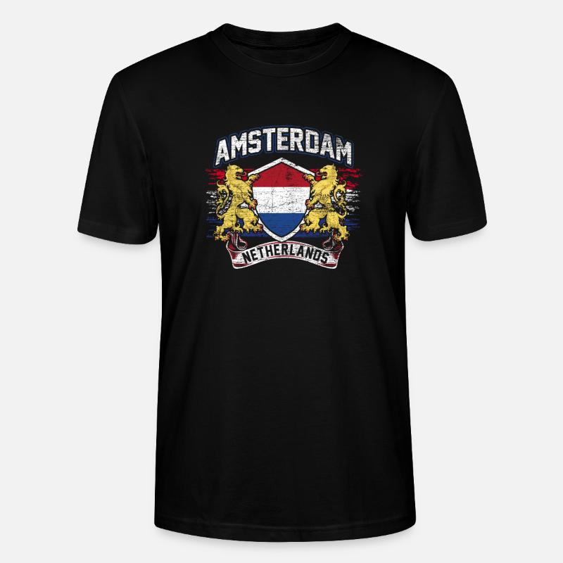 Amsterdam - Stanley/Stella Unisex Bio-T-Shirt CRAFTER - Schwarz