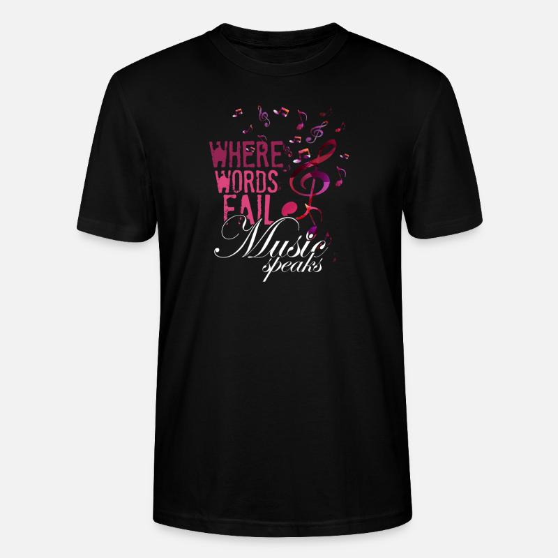 École de musique clef - T-shirt bio CRAFTER Stanley Stella Unisexe - noir