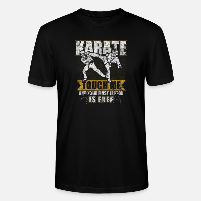 Karate Geschenk - Stanley/Stella Unisex Bio-T-Shirt CRAFTER - Schwarz
