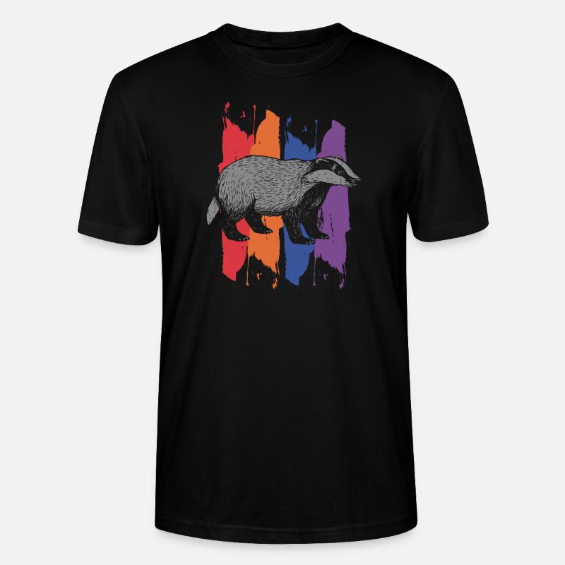 Dachs - Stanley/Stella Unisex Bio-T-Shirt CRAFTER - Schwarz