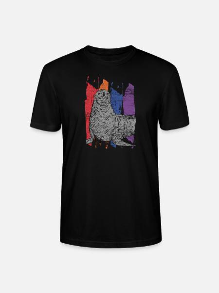 Phoque - T-shirt bio CRAFTER Stanley Stella Unisexe - noir