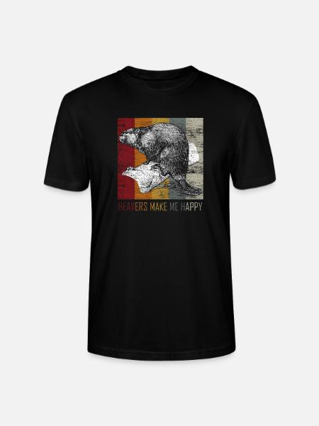 castor - T-shirt bio CRAFTER Stanley Stella Unisexe - noir