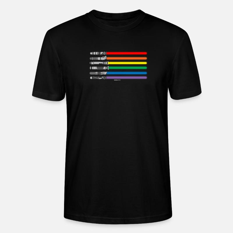 LGBT Lichtschwert Geschenk - Stanley/Stella Unisex Bio-T-Shirt CRAFTER - Schwarz