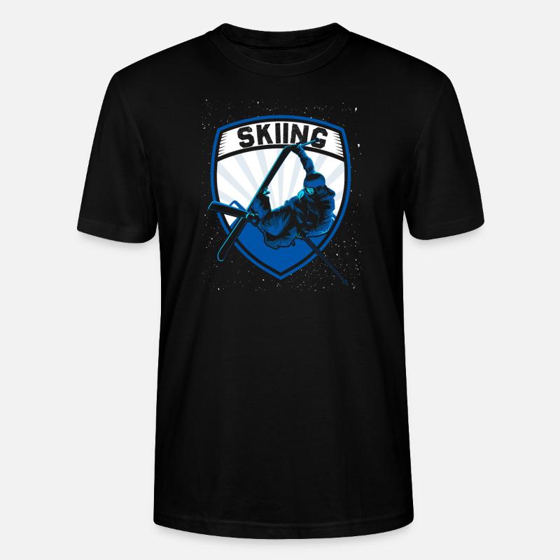 Ski - Stanley/Stella Unisex Bio-T-Shirt CRAFTER - Schwarz