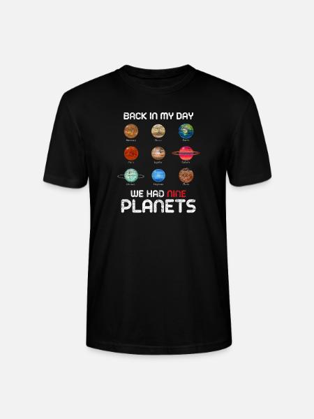Pluto - Stanley/Stella CRAFTER Unisex Organic T-Shirt - black