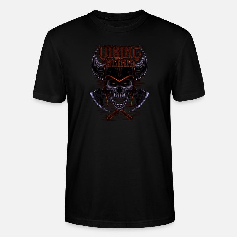 Wikinger Blut Geschenk - Stanley/Stella Unisex Bio-T-Shirt CRAFTER - Schwarz