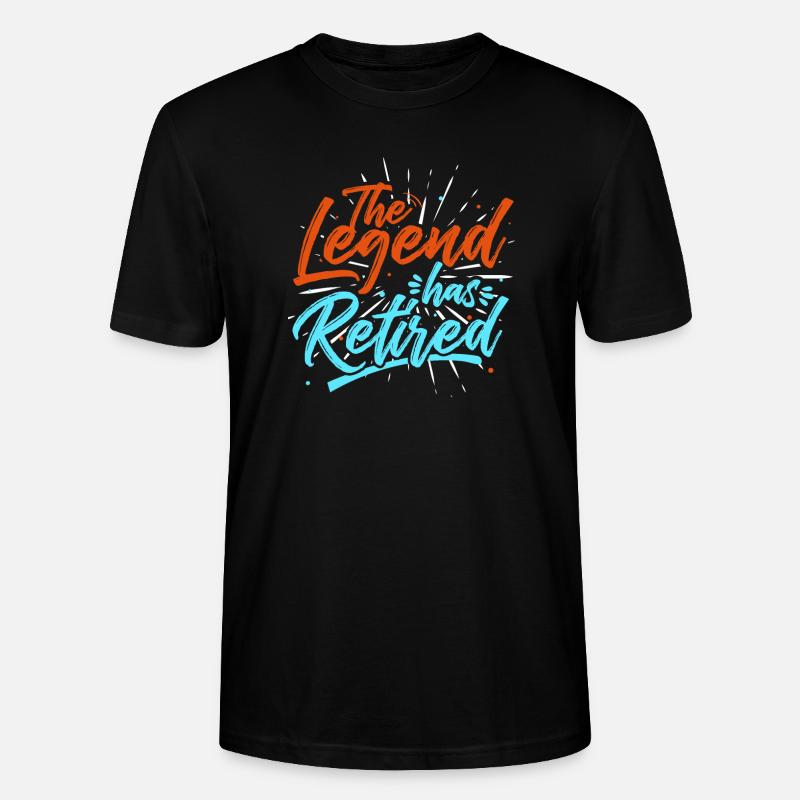 Ruhestand Legende - Stanley/Stella Unisex Bio-T-Shirt CRAFTER - Schwarz
