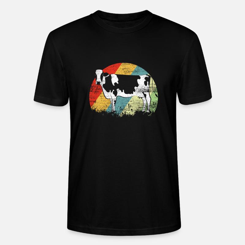 Vache - T-shirt bio CRAFTER Stanley Stella Unisexe - noir