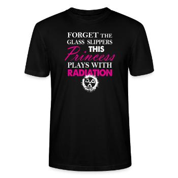 Lustige Radiologie-Tech-Prinzessin Radiation - Stanley/Stella Unisex Bio-T-Shirt CRAFTER - Schwarz - Vorne - Alina (178cm) & Michal (187cm)