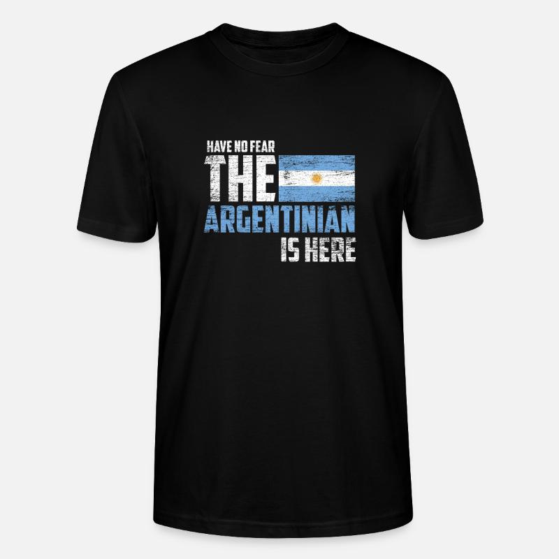 Argentin argentin - T-shirt bio CRAFTER Stanley Stella Unisexe - noir