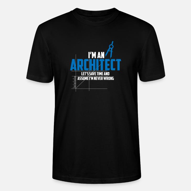 Architecture d'architecte - T-shirt bio CRAFTER Stanley Stella Unisexe - noir