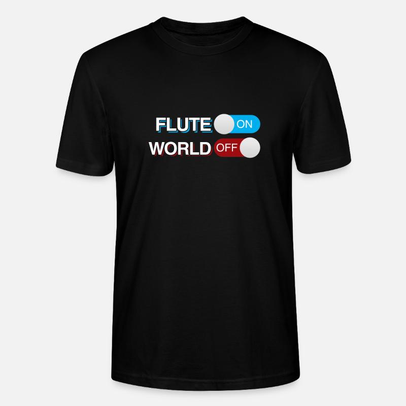 Flöte - Stanley/Stella Unisex Bio-T-Shirt CRAFTER - Schwarz