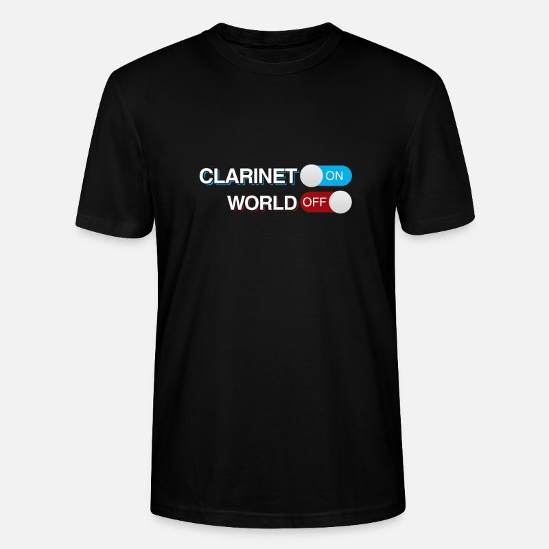 Klarinette - Stanley/Stella Unisex Bio-T-Shirt CRAFTER - Schwarz