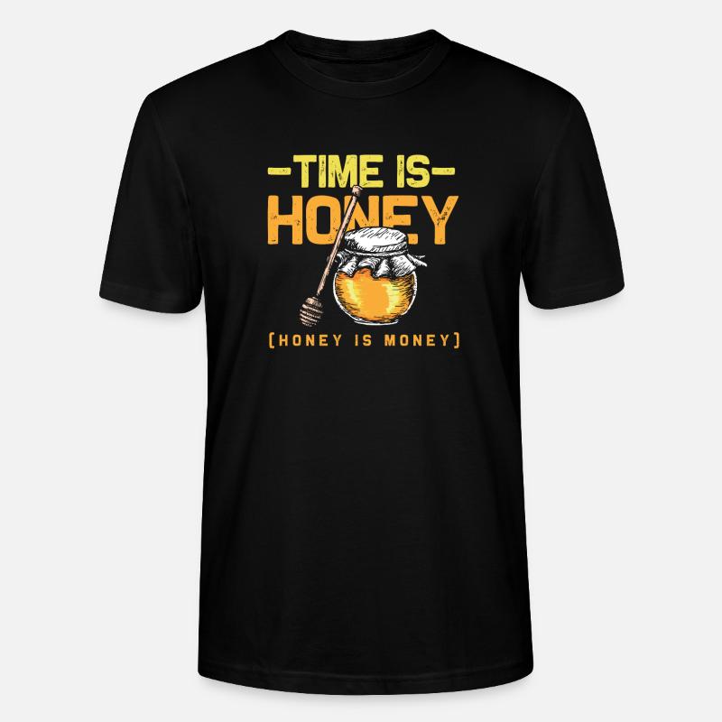 Biene Honig - Stanley/Stella Unisex Bio-T-Shirt CRAFTER - Schwarz