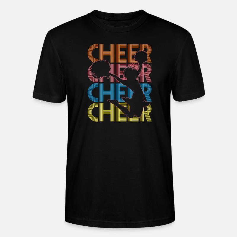 Cheerleading Pompoms - Stanley/Stella Unisex Bio-T-Shirt CRAFTER - Schwarz