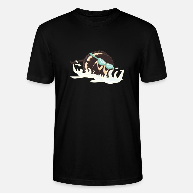 Schwimmender Keks - Stanley/Stella Unisex Bio-T-Shirt CRAFTER - Schwarz