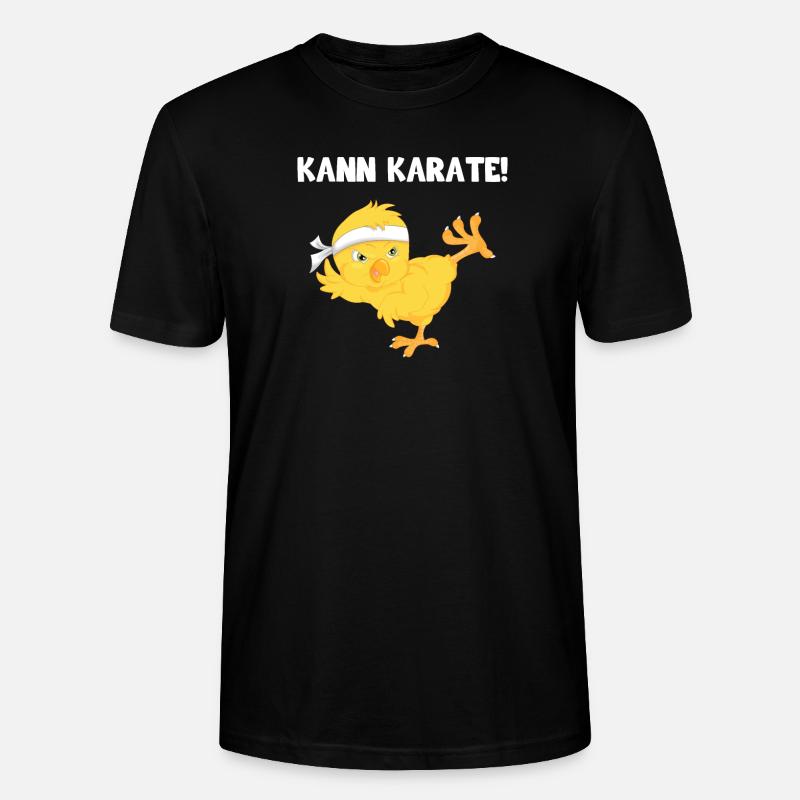 Kann Karate Küken - Stanley/Stella Unisex Bio-T-Shirt CRAFTER - Schwarz